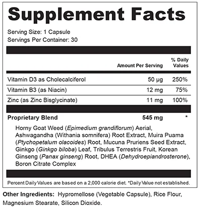 Value Terrace 2 Male Enhancement ingredients